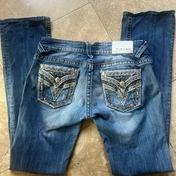 Vigoss ladies, the Dallas boot cut Jean preowned very good condition size 28 - Picture 12 of 16